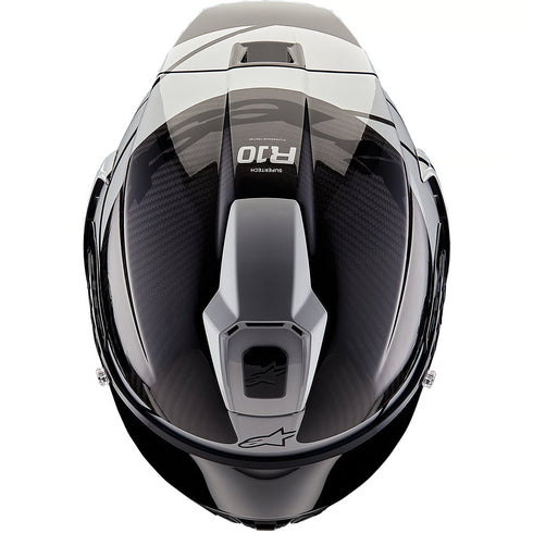 Casco ALPINESTARS Supertech R10 Element Black Carbon / Silver / Black